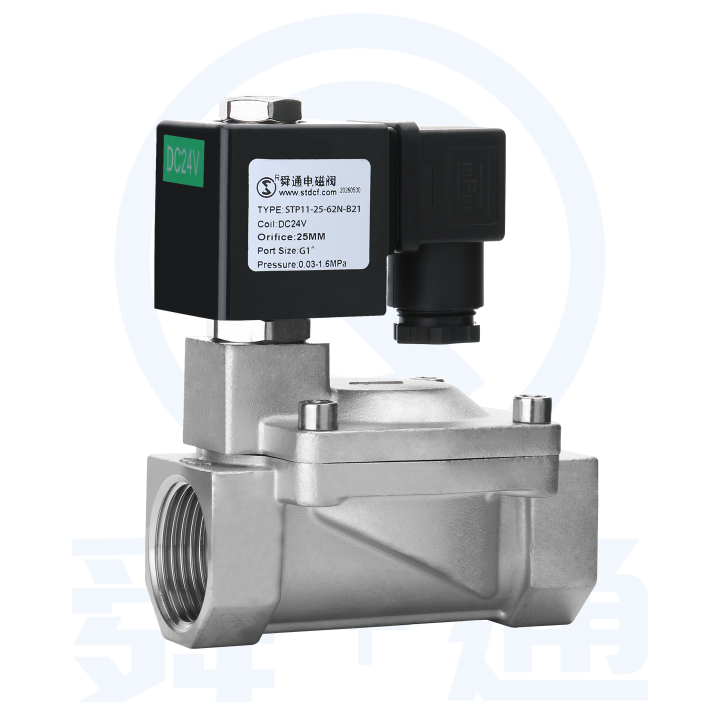STP11 series pilot operated diaphragmStainless steel 2/2 way normally closed type