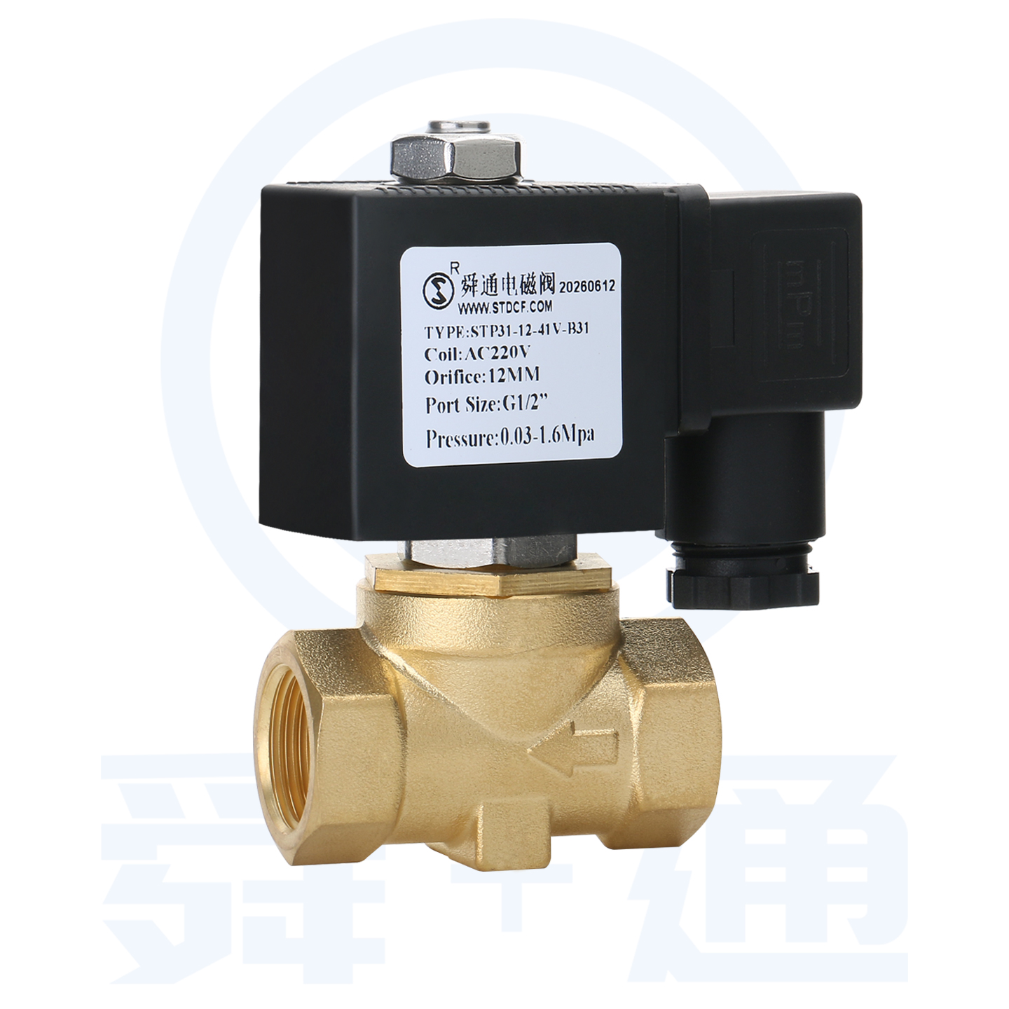 STP312/2waycompactpilot operatedsolenoid valve normally closed type
